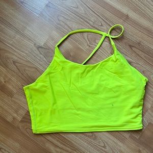 Neon Yellow Women's Crop Top